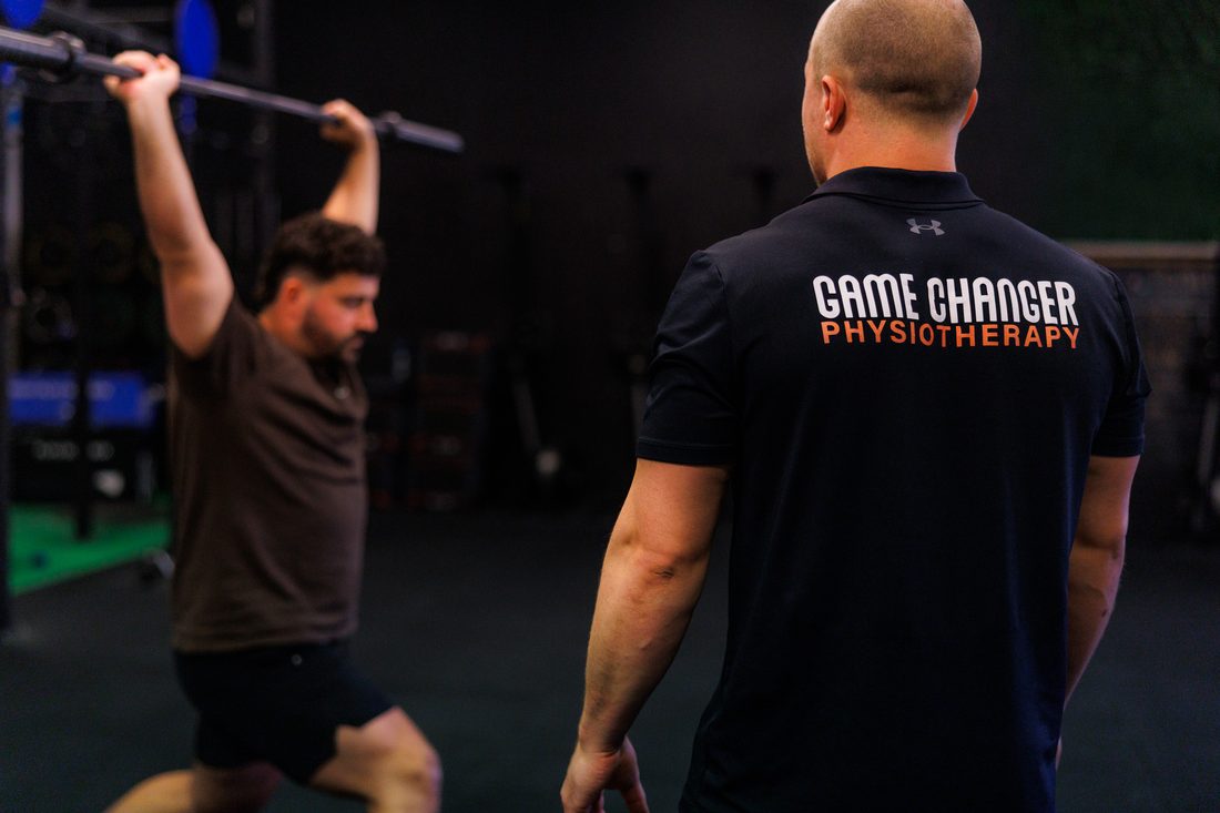 Strength training in the gym at Game Changer Physiotherapy, Osborne Park