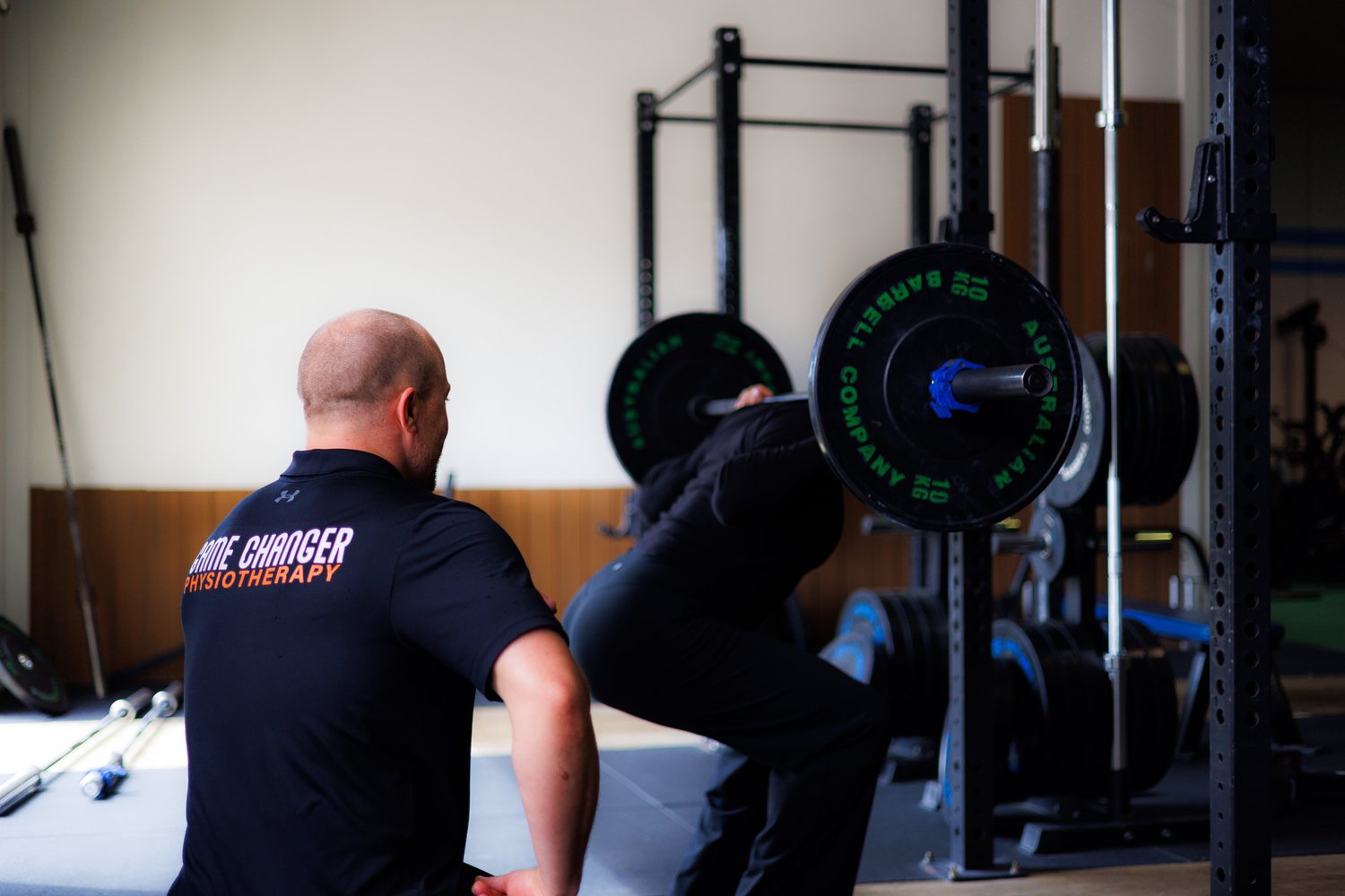 Physiotherapist working with an athlete at Game Changer Physiotherapy, Osborne Park